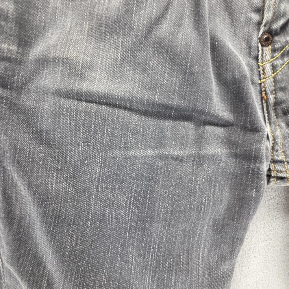 Vintage Levis 519 Jeans Mens 30x32 Gray Slim Engineered Charcoal Wash Zip Fly‎